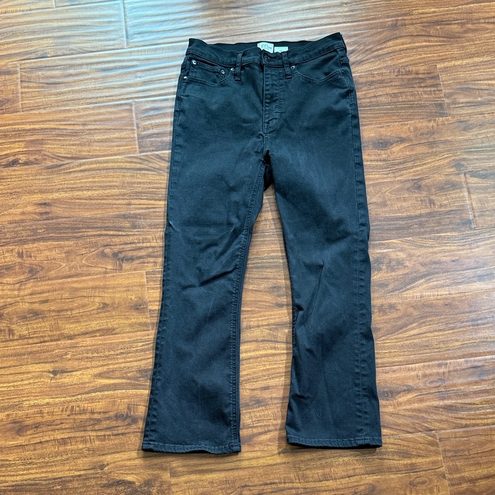 J.Crew Billie Boot Cut Black stretch jeans